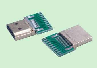 1220-0010-1 HDMI A PLUC焊線帶PCB板