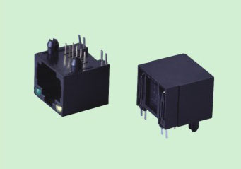 RJ002-A11 RJ45 56型全塑帶燈DIP