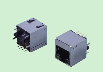 RV006C-1 RJ45 立式帶彈帶燈B3.88