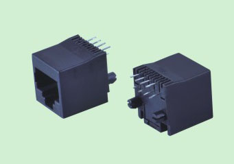 RV013-1 RJ45立式全塑斜邊DIP