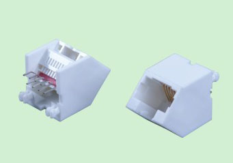 RJ012-1 RJ45 45度斜插全塑DIP